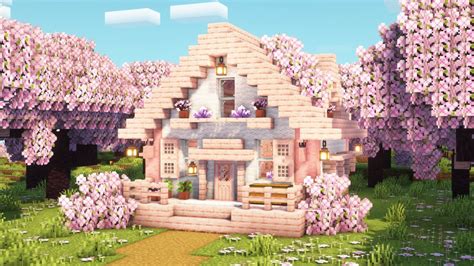 minecraft cherry blossom house